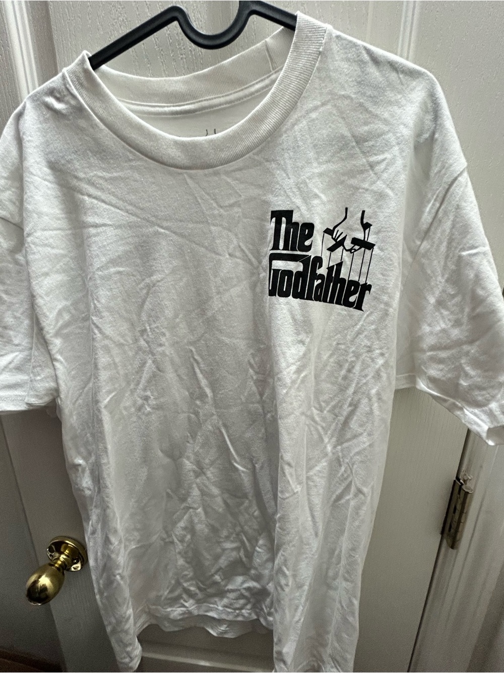 Men’s Medium Sized The Godfather White Graphic Tee